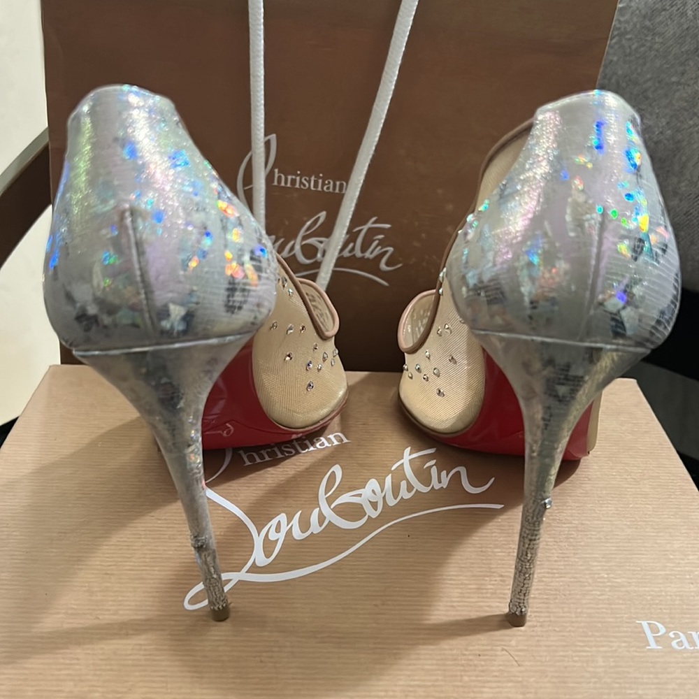 Christian Louboutin Follies Strass 100 W220 - Picture 3 of 6